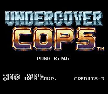 Undercover Cops (Japan) screen shot title